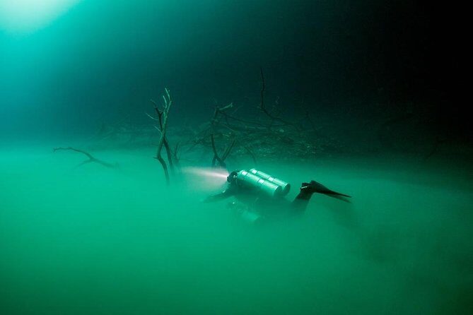 2 cenote divings (including one deep diving) for advanced divers in Tulum - The Pit cenote: 25 meters, sulfur cloud visuals, and halocline conditions