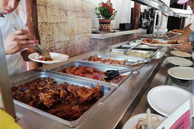 Adventure at Chichen Itza! Cenote and Valladolid from Tulum City - The Buffet at Real Mayab: Good Fuel, Watch the Sales Push