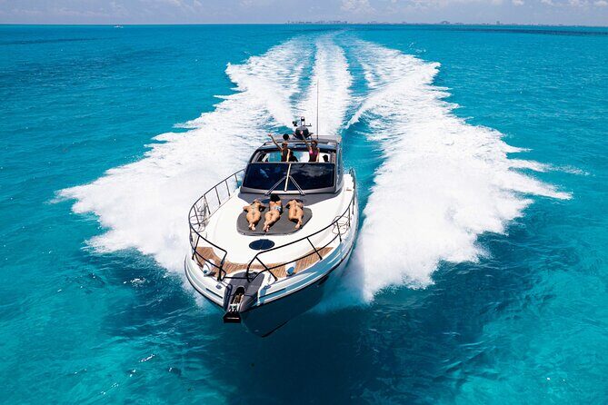 Cancun: 4-Hour All Inclusive Luxury Yacht – 50' Cranchi - From Punta Sam to Isla Mujeres: What the Route Does for You