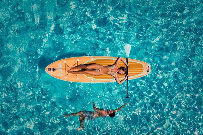 Cancun: 4-Hour All Inclusive Luxury Yacht – 50' Cranchi - Snorkeling Gear, Paddle Boards, and the Float-Mat Bonus