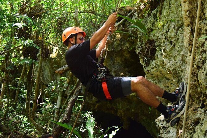 Exciting Day in Tulum Jungle: ATVs, Cenote, Zip lines, Rappel - Zip Lines Over the Trees: Fast Views, Minimal Setup