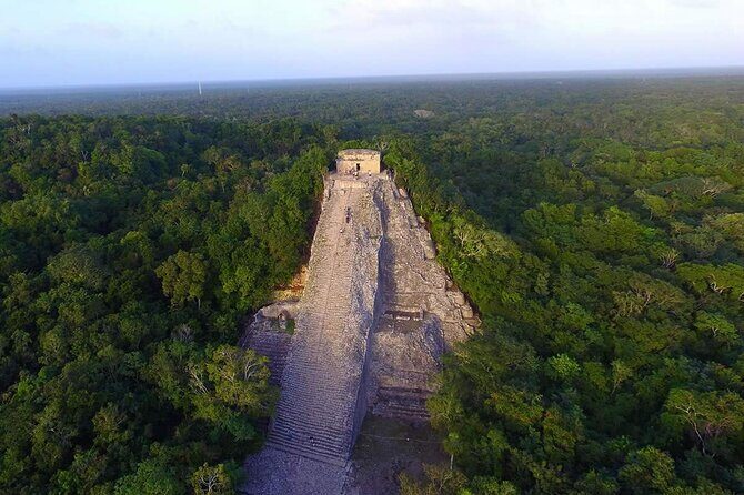 Extreme Adventure in Cobá (ATVs + Zip Lines + Cenote + Buffet) - Cobá Archaeological Zone: climb up, then move around by bike