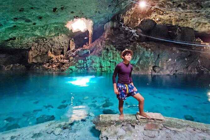 Half Day Semiprivate Snorkeling with Turtles and Majestic Cenote - Price and value: $115 for turtles, cenote, and lunch (plus one extra fee)