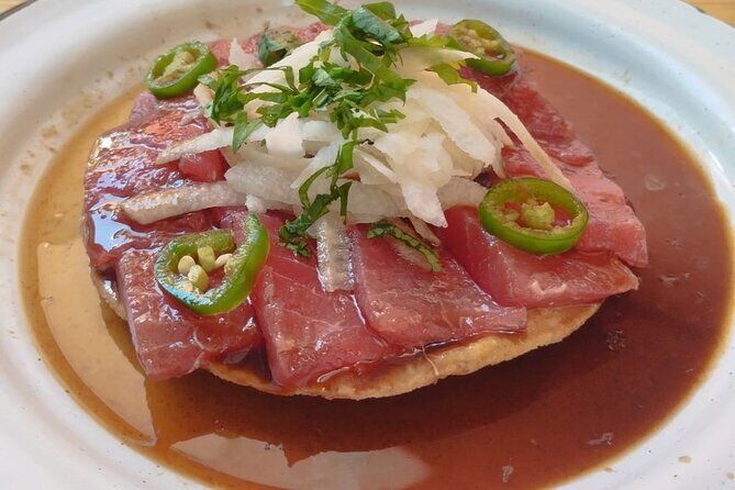 Mexican Beer & Seafood Madness in Tulum - Stop 2 on Calle Sagitario Ote 8: Seafood Tostadas, Micheladas, and Ojos Rojos