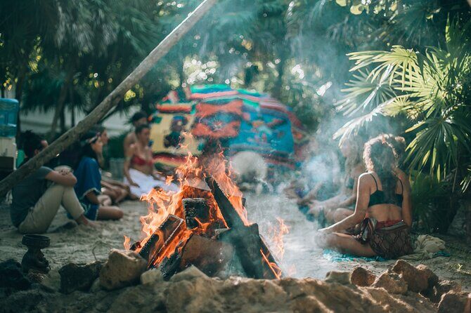 Oceanfront Temazcal Experience in Tulum - What happens inside the Temazcal steam bath with hot stones
