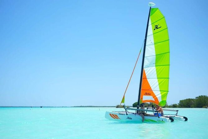 Private - Bacalar sailing across the mesmerizing waters - Seven shades of blue, without the loud boat day