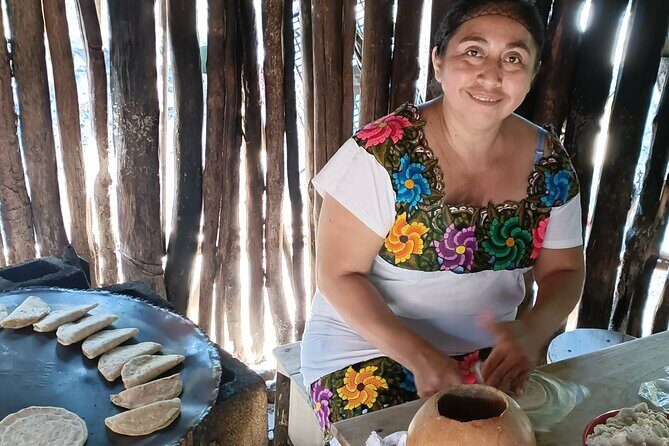 Private Mayan Food Cooking Class, Cenote and Coba Ruins - The meat-marination and grinding step you’ll actually remember