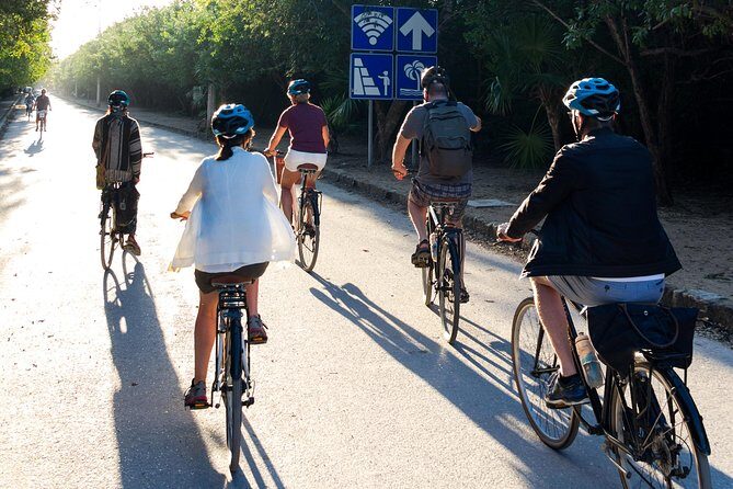 Tulum Bike Tour Tulum Maya Ruins Cenote Swimming Pueblo History Art Tacos Lunch - Start at 7:45 and get to the Mayan ruins while it’s still manageable