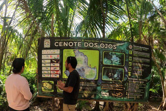 Tulum Cenote DOS OJOS Unforgettable Scuba Dive Tour - The Tulum Town pickup: plan around the map