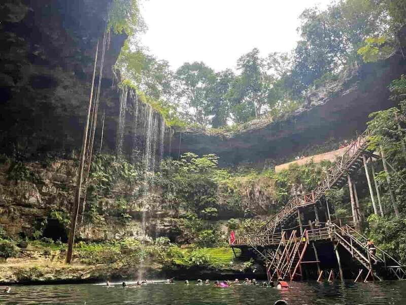 Tulum: Chichen Itza Adventure! Cenote Saamal and Valladolid - Cenote Saamal Swim: Short Change Time, Big Reward