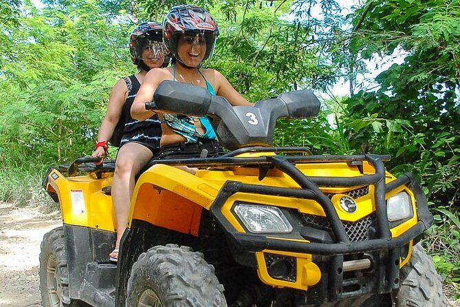 Tulum Half-Day Jungle Adventure ATV, Ziplines (4) & Mexican Snack - The Cenote Cave Swim: Torchlight, Cool Water, and a Slower Pace