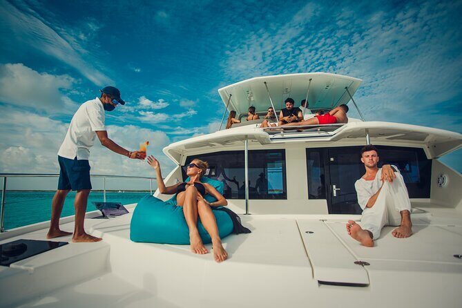 Tulum: Leopard 51′ Yacht with Gourmet Dining & Water Toys - Tulum yacht time from Puerto Aventuras (not downtown chaos)