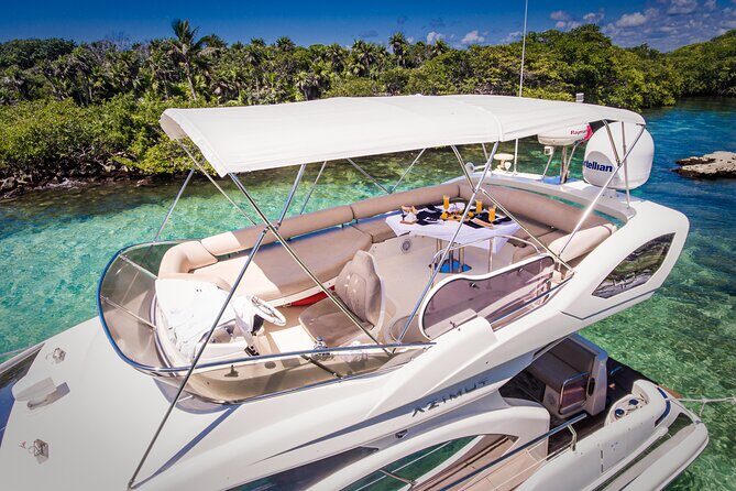 Tulum Luxury Escape – 4h All Inclusive on 43' Private Yacht - Private yacht in Puerto Aventuras: the “quiet luxury” angle