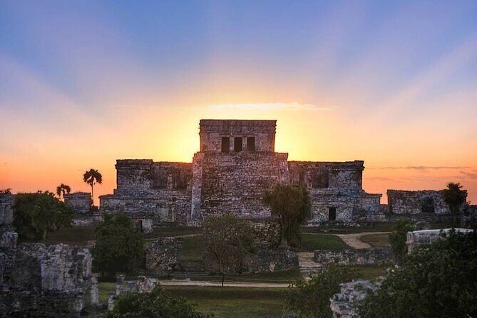 Tulum Ruins & Cobá Adventure + Cenote Swim - Tulum Archaeological Site: Caribbean views and a guided first look