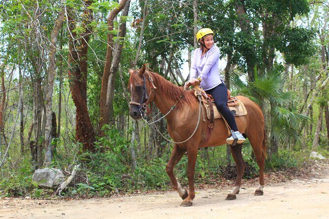 Tulum Ruins Exploration and Horseback Riding and Cenote Adventure - Entering Tulum Ruins: Sea Views, Mayan Sights, and the National Park Rule
