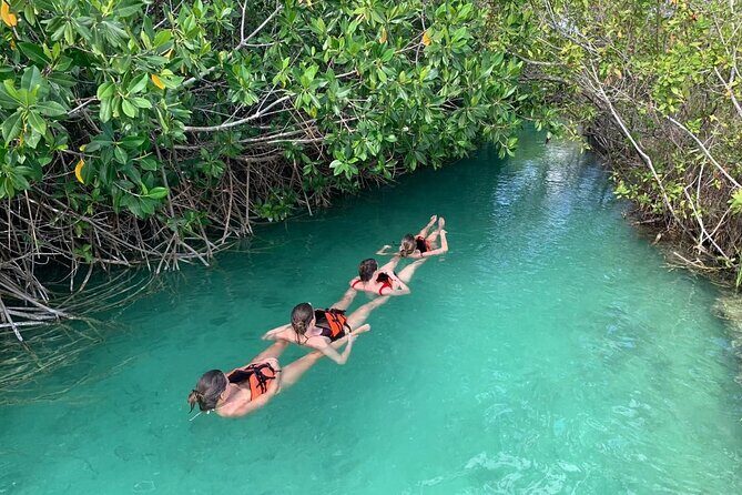 Tulum Sian Ka'an Muyil Ruins, Boat Eco Tour & Float Down Mayan Canals - Lunch - The float down the ancient Mayan canals: shallow, but don’t relax too fast